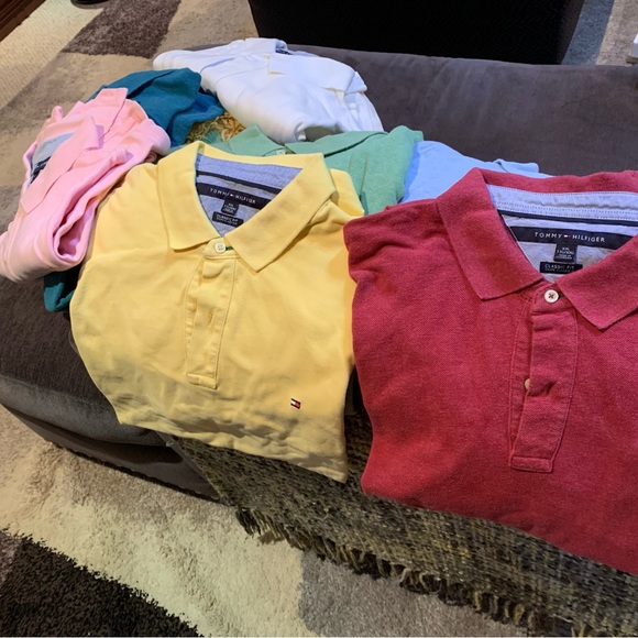 Tommy Hilfiger Bundle 11 Golf Shirts Size 2XL Tall - Picture 3 of 4